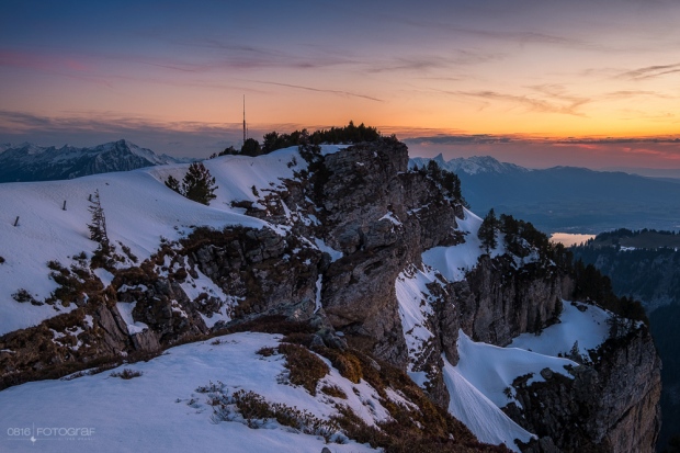 Niederhorn, Berner Oberland, Sonnenuntergang, Landschaft